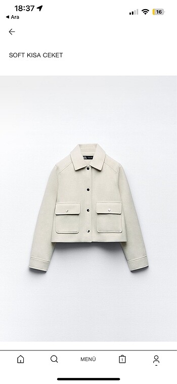 Zara soft ceket