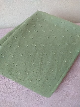 yeşil tonu pamuklu şal FRESH DEĞİL