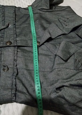 38 Beden gri Renk Denim Kadın Takım Elbise