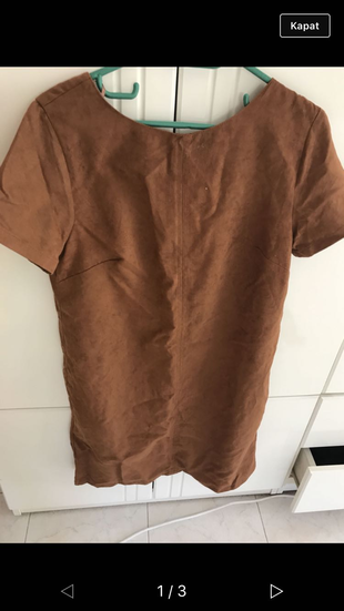 Sued elbise 36 beden