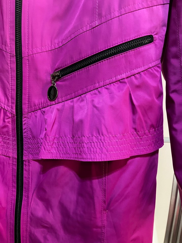 Fuşya Kadın Yağmurluk - Görsel 2