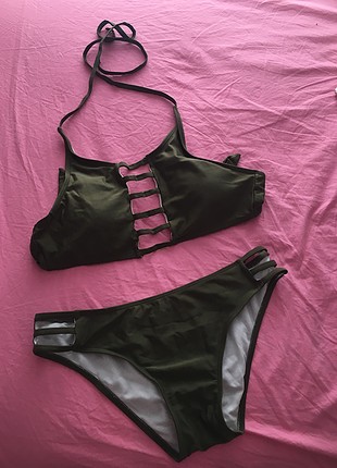 m Beden Haki yeşili bikini