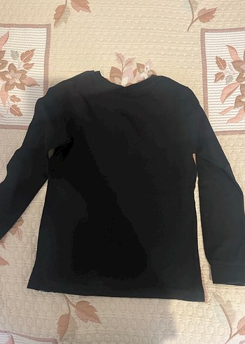 Erkek Çocuk Siyah Baskılı uzun kol tişört - Görsel 5