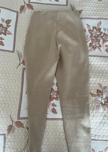 Bej Süet tayt - Görsel 5