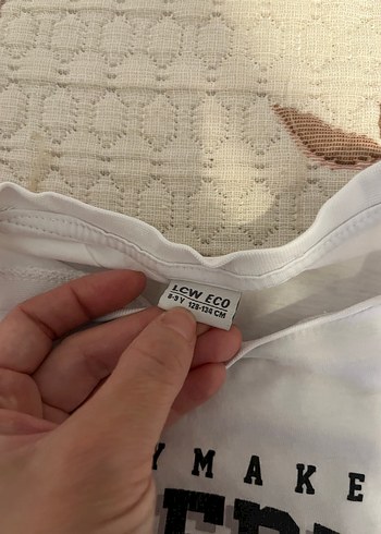 Beyaz Baskılı Pamuklu Erkek çocuk Tişört - Görsel 4