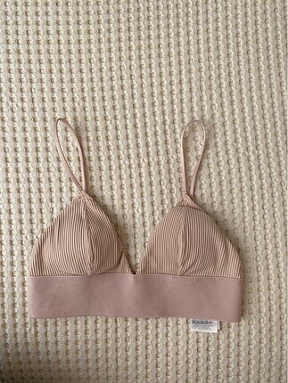 H&M toz pembe bralet