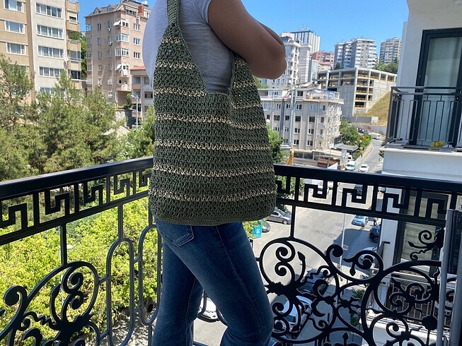 Örgü çanta