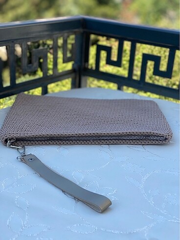  Beden Örgü clutch çanta