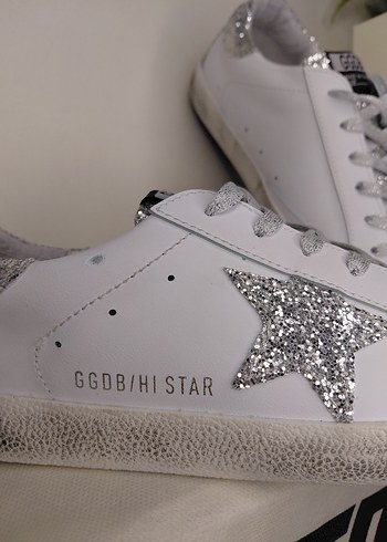 37 Beden beyaz Renk Golden Goose Deluxe Hakiki Deri
