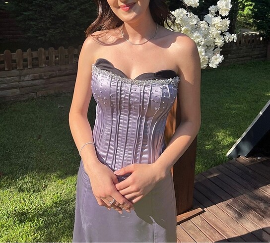Saten Abiye elbise