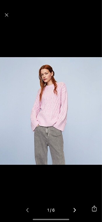 pembe oversize kazak