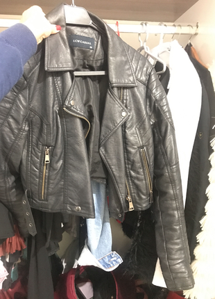 LC Waikiki Siyah deri ceket