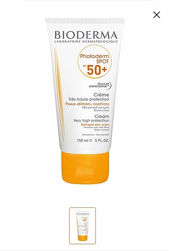 Bioderma Güneş Kremi 150 ml lekeye meyilli ciltler için
