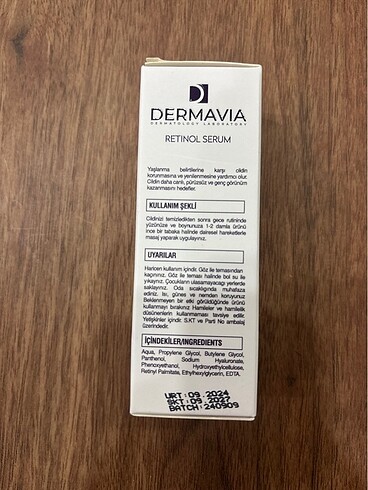 Beden Dermavia retinol serum