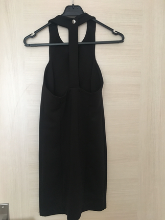 Zara Siyah jarse elbise b