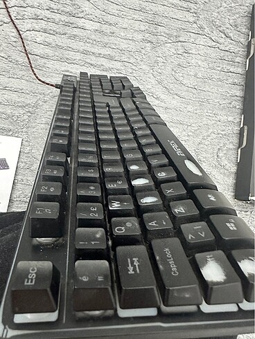  Beden Renk EVEREST KB-GX9 AYDINLATMALI GAMİNG KLAVYE