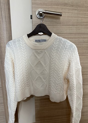 Bershka Kadın Crop Kazak - Görsel 4