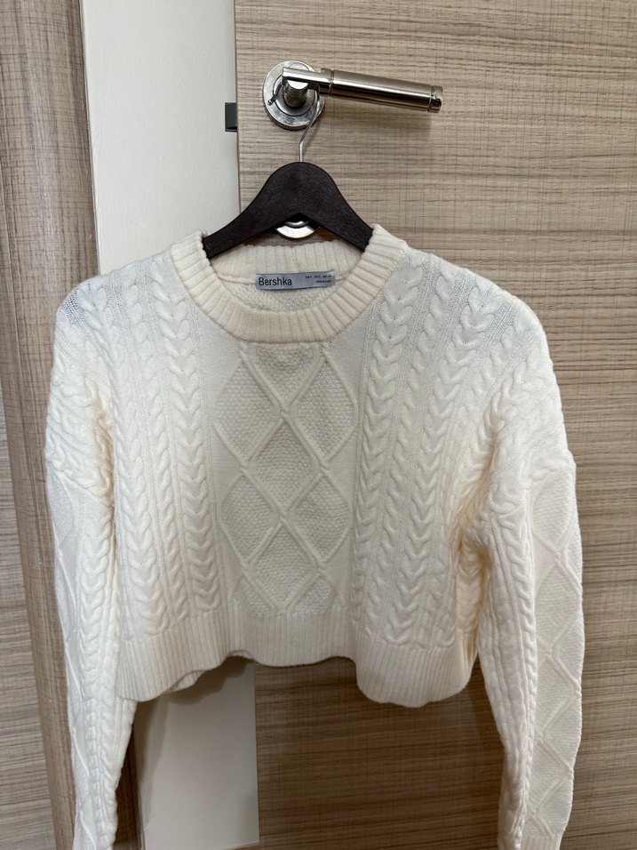 Bershka Kadın Crop Kazak - Görsel 4