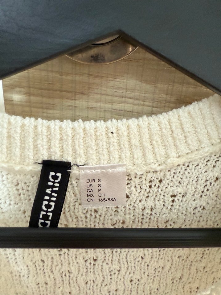 H&M Kısa Kollu Örgü Kazak - Görsel 3