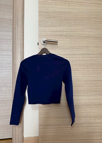 Zara Lacivert Triko Kazak - Görsel 4