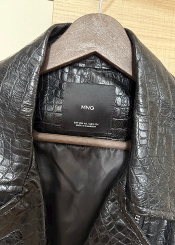 Mango deri ceket - Görsel 4