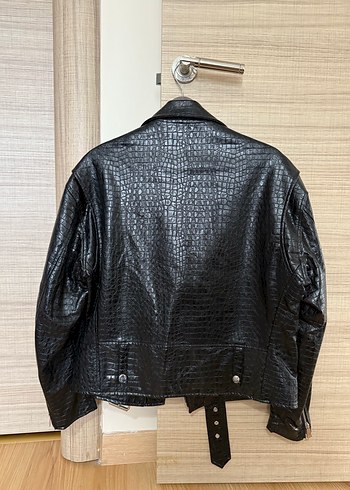 Mango deri ceket - Görsel 6