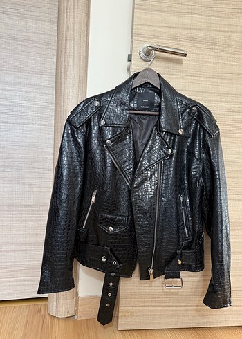 Mango deri ceket - Görsel 2