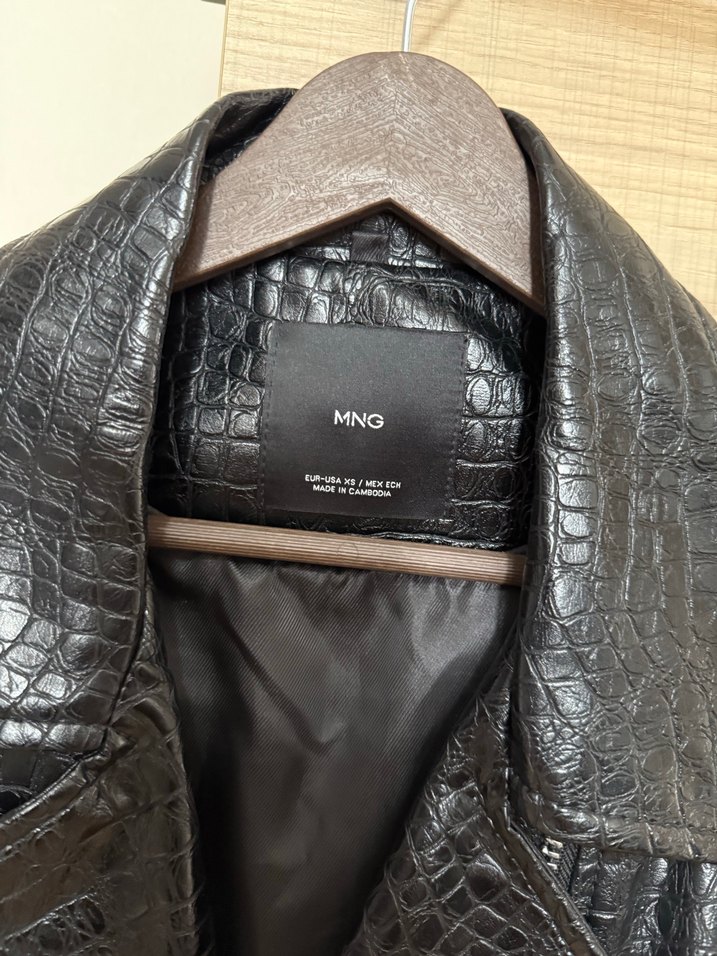 Mango deri ceket - Görsel 4