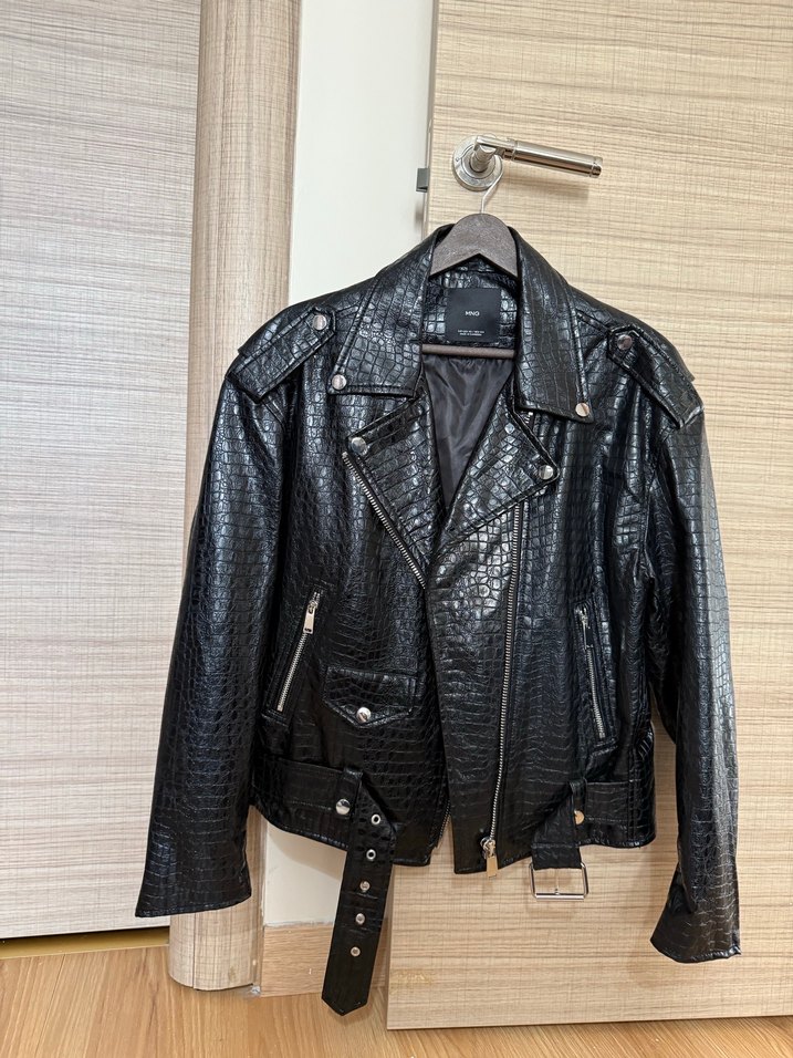 Mango deri ceket - Görsel 2