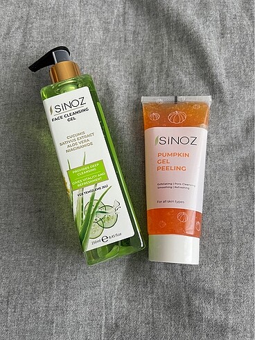 Sinoz yüz yıkama jeli ve peeling