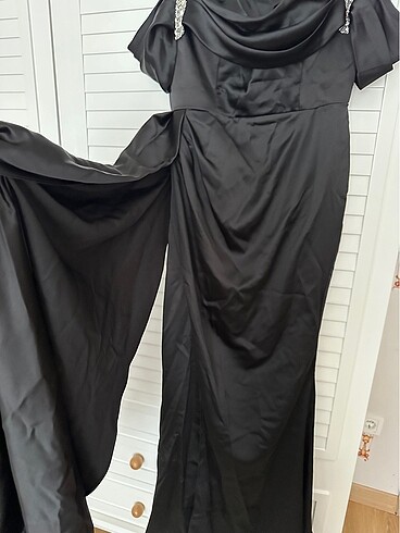 Siyah uzun abiye - Görsel 6