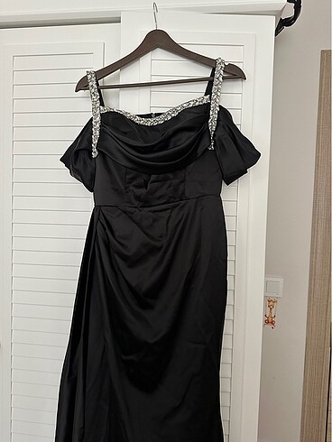 Siyah uzun abiye - Görsel 9