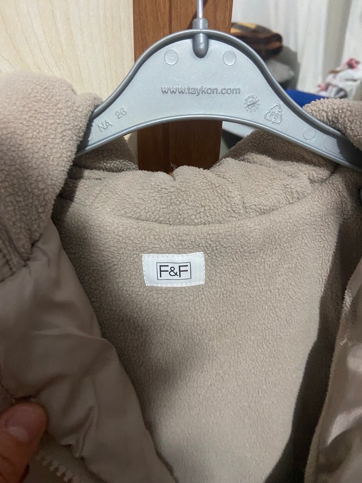 Kız Çocuk Bej Fermuarlı Yelek - Görsel 3