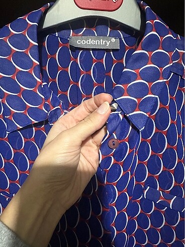 l Beden lacivert Renk Codentry kadın gömlek