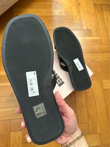 39 Beden Sıfır kutulu hakiki deri Elle sandalet
