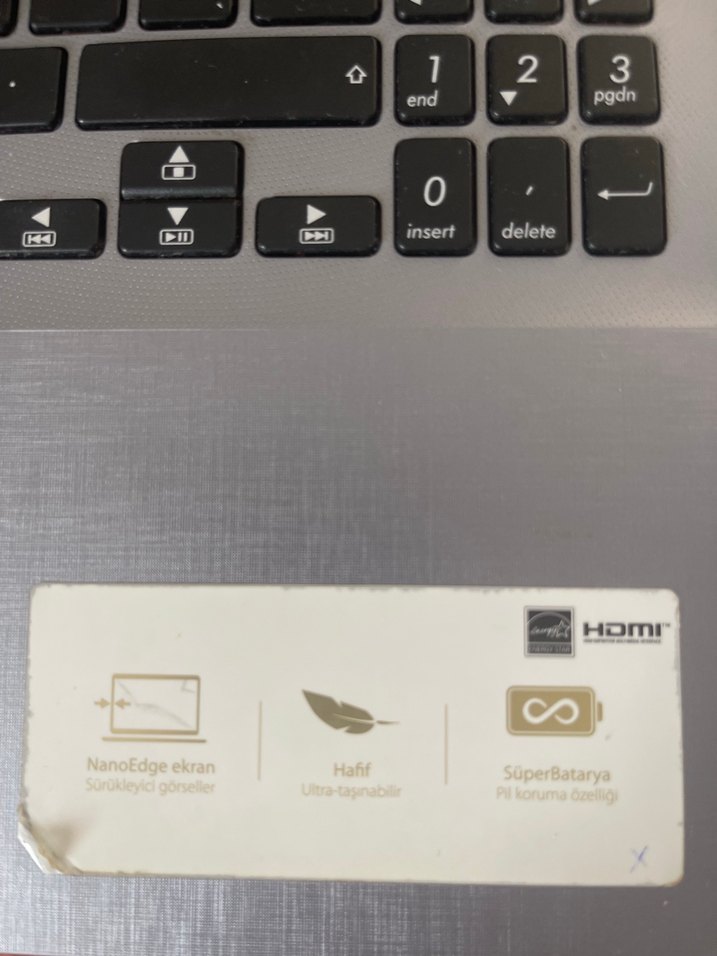 Siyah ASUS Laptop - Görsel 2