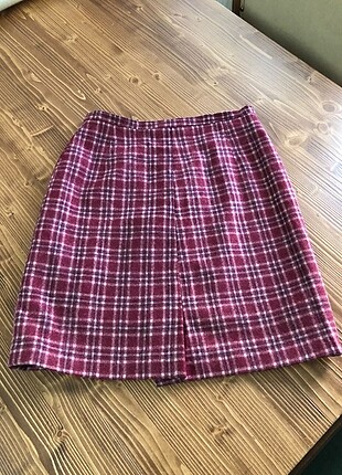 Vintage Ekoseli etek ve pantolon