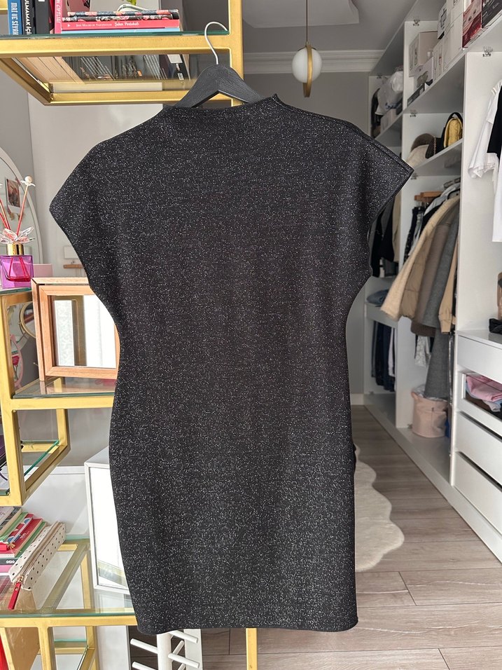 Mini Simli Triko Zara Elbise - Görsel 2