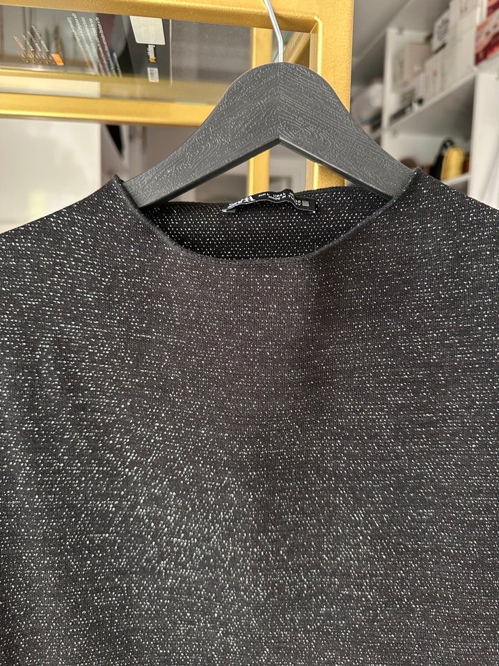 Mini Simli Triko Zara Elbise - Görsel 4