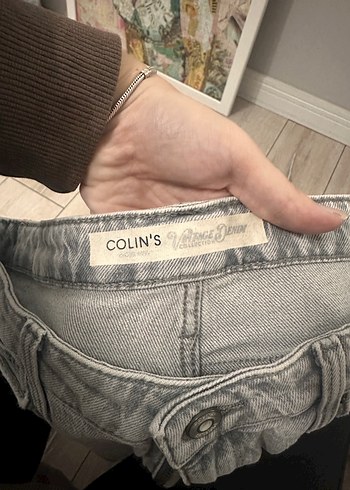 Colins Gri Kadın Denim Pantolon Regular Fit - Görsel 2