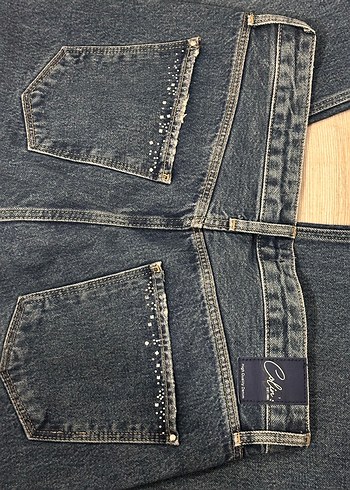 Colins Kadın Lacivert Midi Denim Pantolon - Görsel 3