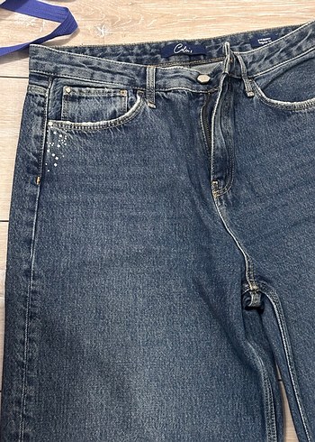 Colins Kadın Lacivert Midi Denim Pantolon - Görsel 2