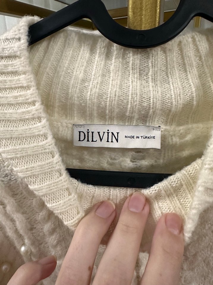 İncili dilvin boğazlı kazak - Görsel 3