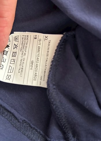 Benetton Erkek Çocuk Lacivert Uzun Kollu Tişört