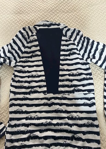 Desenli, Fermuarlı, Yüksek Yakalı kayak icligi - Görsel 3