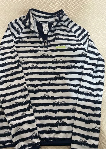 Desenli, Fermuarlı, Yüksek Yakalı kayak icligi - Görsel 2