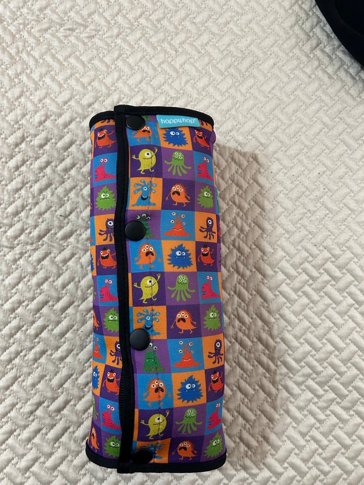 Renkli Desenli bebek boyunlugu ve emniyet kemeri Yastığı SATILDI - Görsel 4