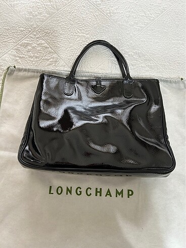  Beden Longchamp orjinal deri siyah çanta