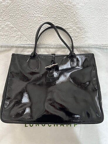 Longchamp Longchamp orjinal deri siyah çanta