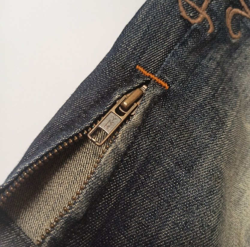 Nakışlı baskılı Kot Şort Replay - Görsel 5